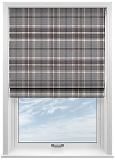 Highland, Dove Grey - Twist&Fit Roman Blind